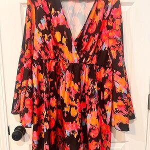 Vibrant Multicolor Floral Dress